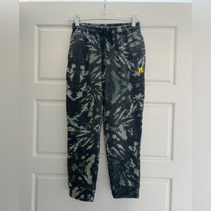 Hurley Kids Black and Gray Tie-Dye Joggers